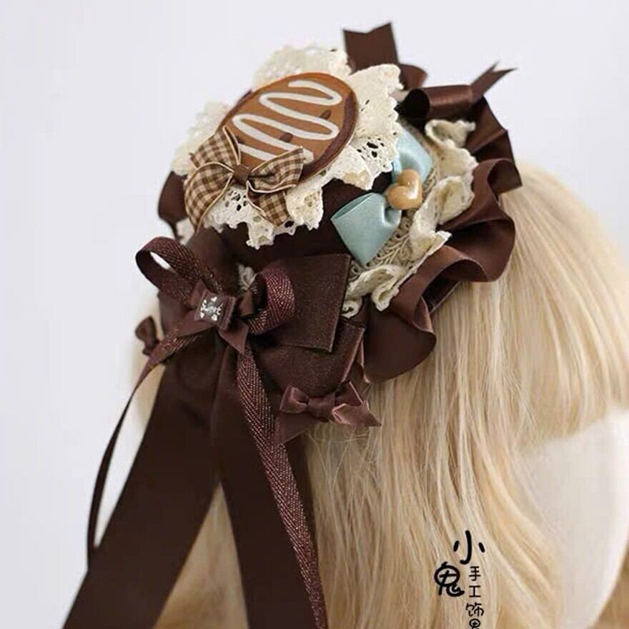 ヘアアクセサリー チョコミント ヘアバンド クマちゃん ビスケット