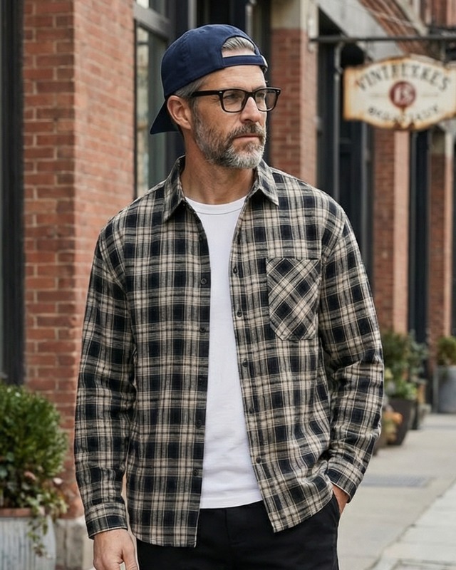 イーストコースト フランネルチェックシャツ 3色　A0098