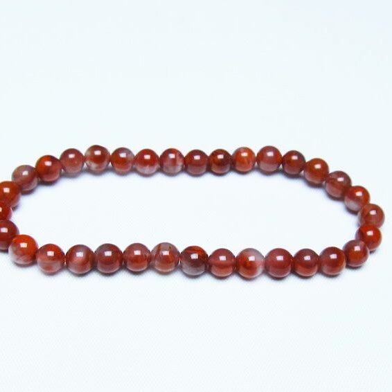 ナンホーンアゲート ブレスレット 6mm アゲート ブレス 一点物 メール便可 [M便 1/10] 111-47442