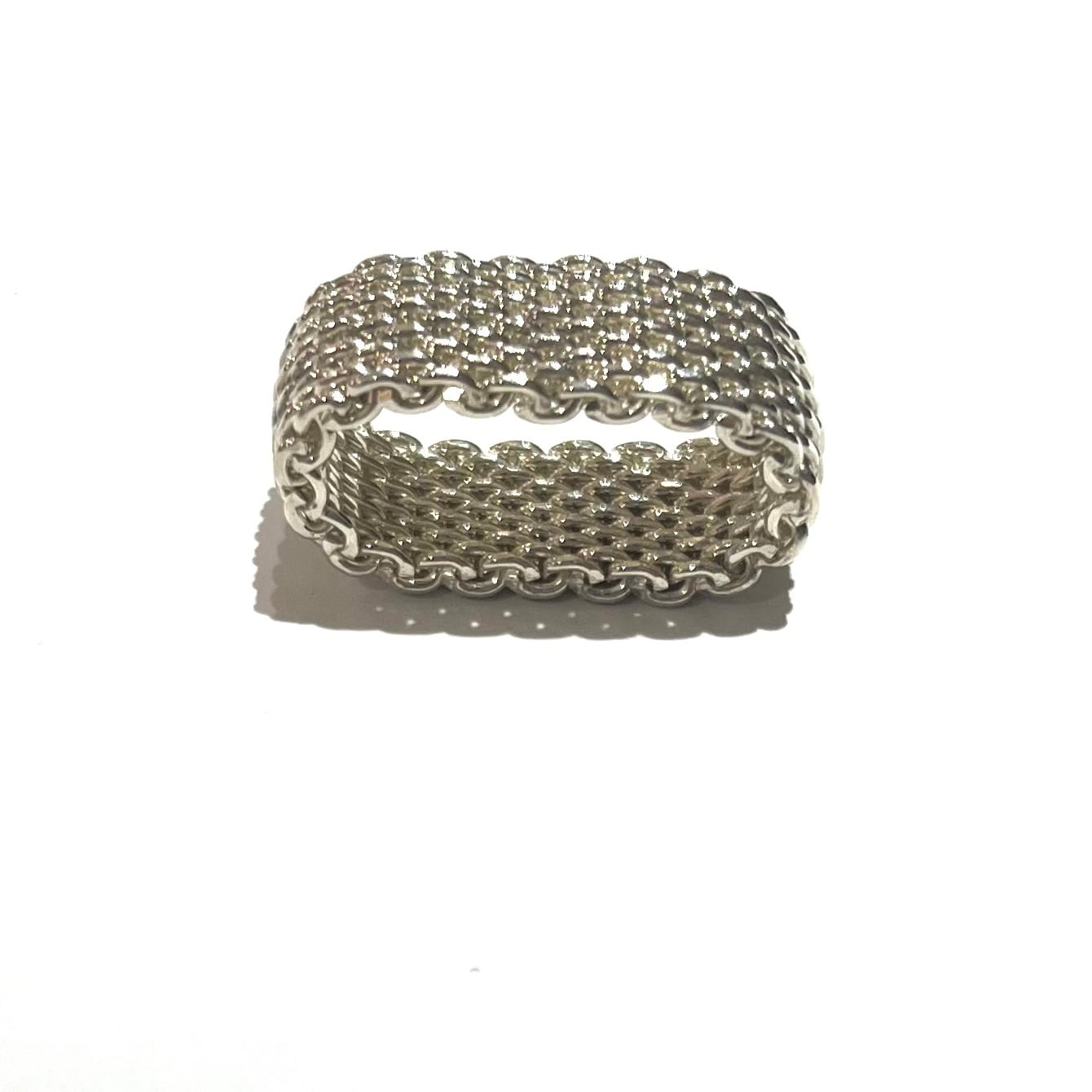 希少【TIFFANY＆CO】2479【14.5号】ティファニーサマセットメッシュ