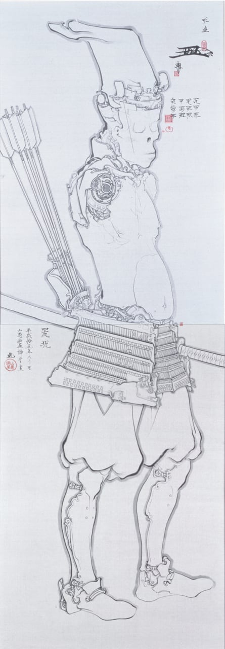 山口晃 版画作品「五武人圖 ed./50」 | Mizuma Art Gallery