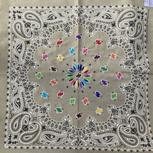 ★OAXACA バンダナメキシカンパーカー　ブラック★オアハカ OAXACA Hands Stitch Bandana オアハカ メキシコ・オアハカ在住の職人