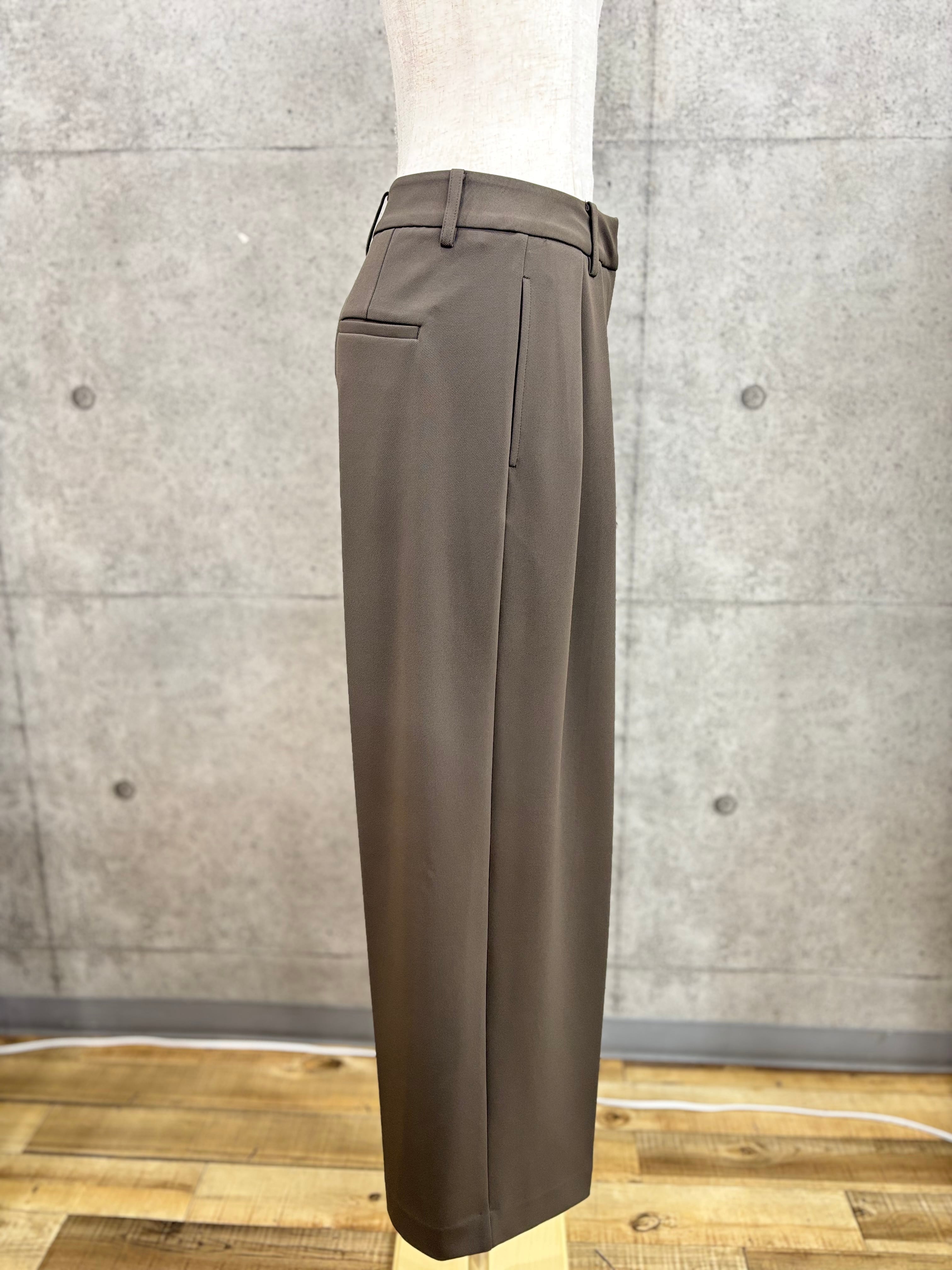 SALE】DigniteCollier(ディニテコリエ)ダブルタックワイドパンツ 36