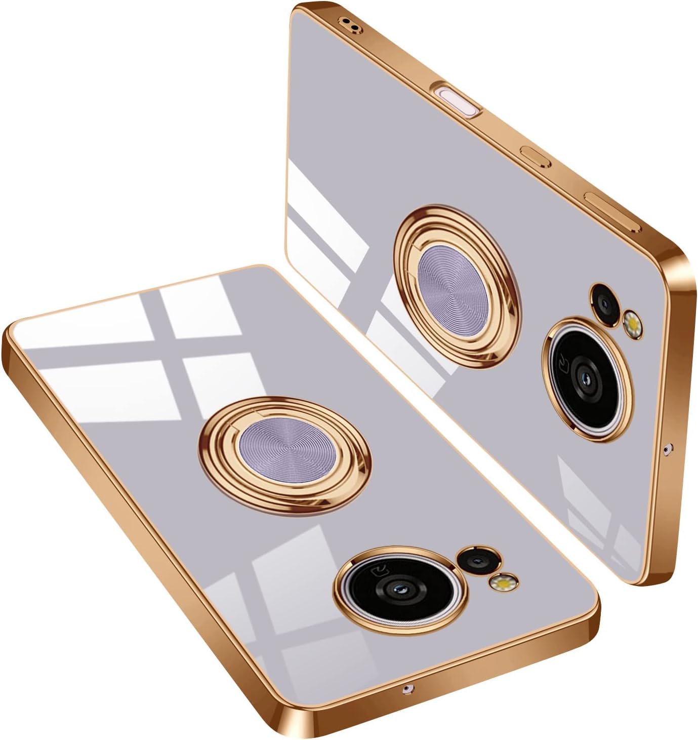 Cexitesuo For Aquos Sense7 ケース リング付き クオスセンス7 SH-53C SHG10 A208SH カバー 耐衝撃