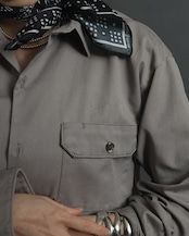 1960-70'S Big Mac / Embroidery Shirt