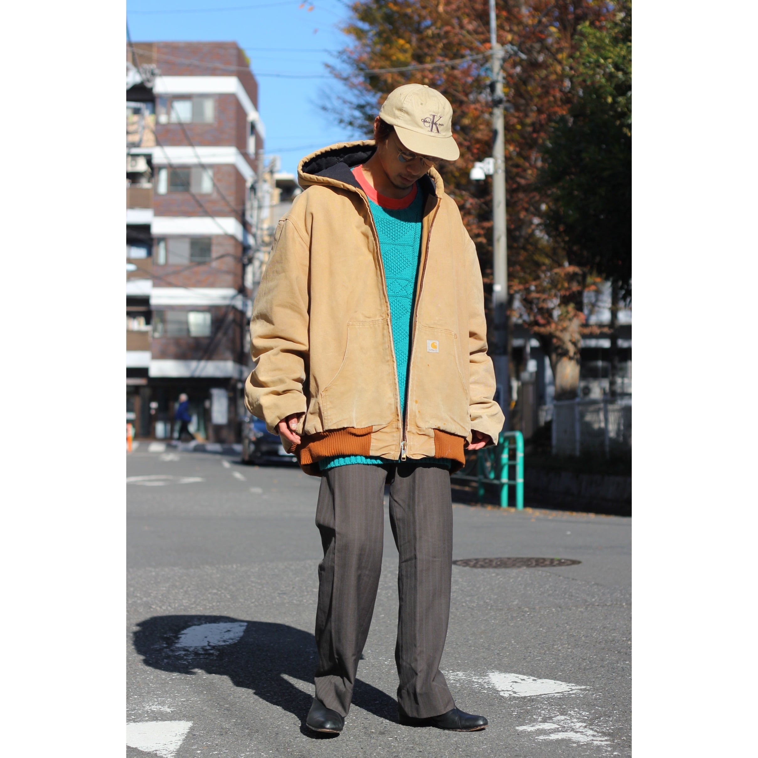 Carhartt オーバーサイズアクティブダックジャケット リアルワークボロ  