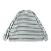【STRIPES FOR CREATIVE】SUPER BIG LS TEE (MULTI STRIPE)