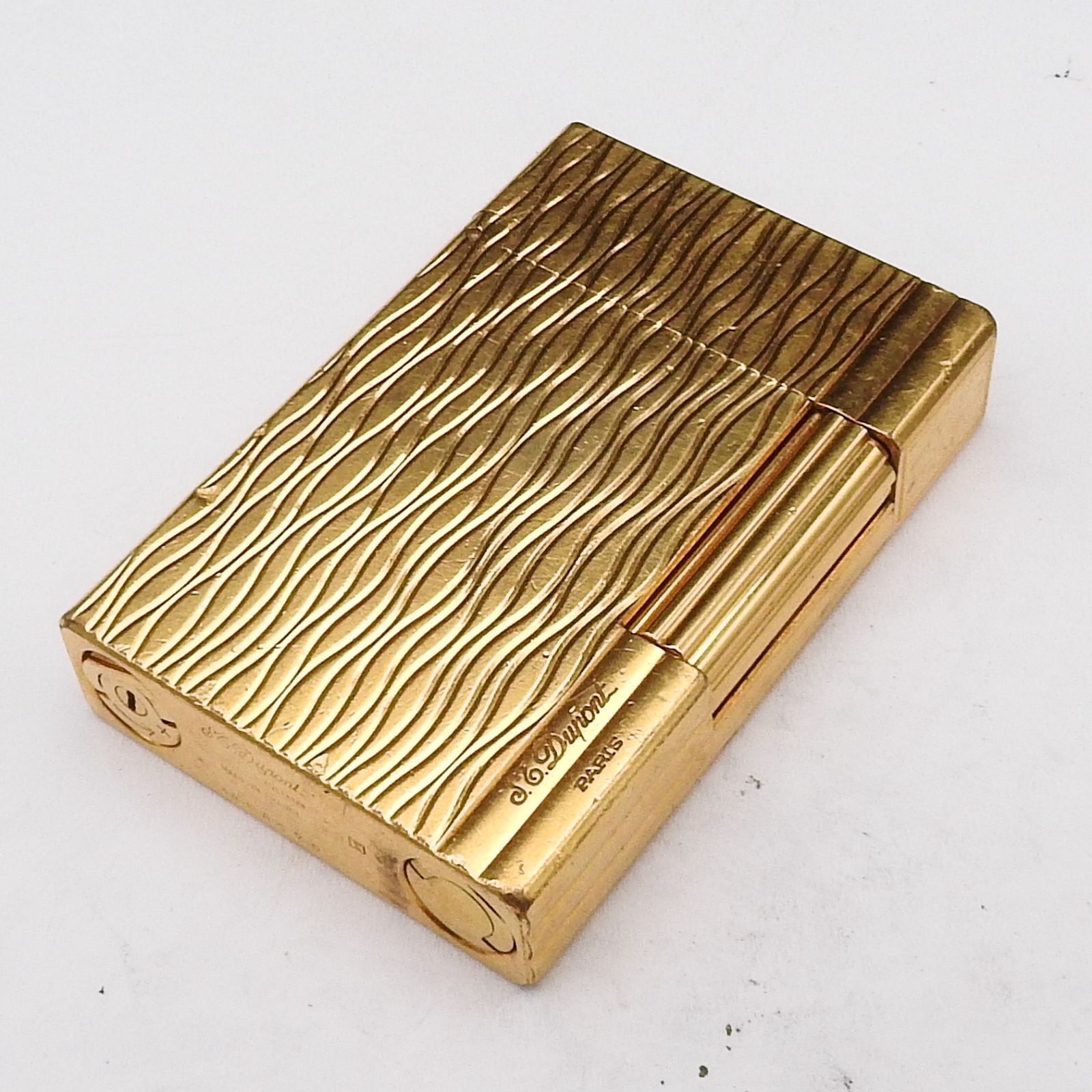 S.T Dupont  エス テー デュポン ギャッツビー 快音 ゴールド ローラー式 ガスライター 着火確認済み S.T Dupont エス テー デュポン ギャッツビー 快音 ゴールド ローラー