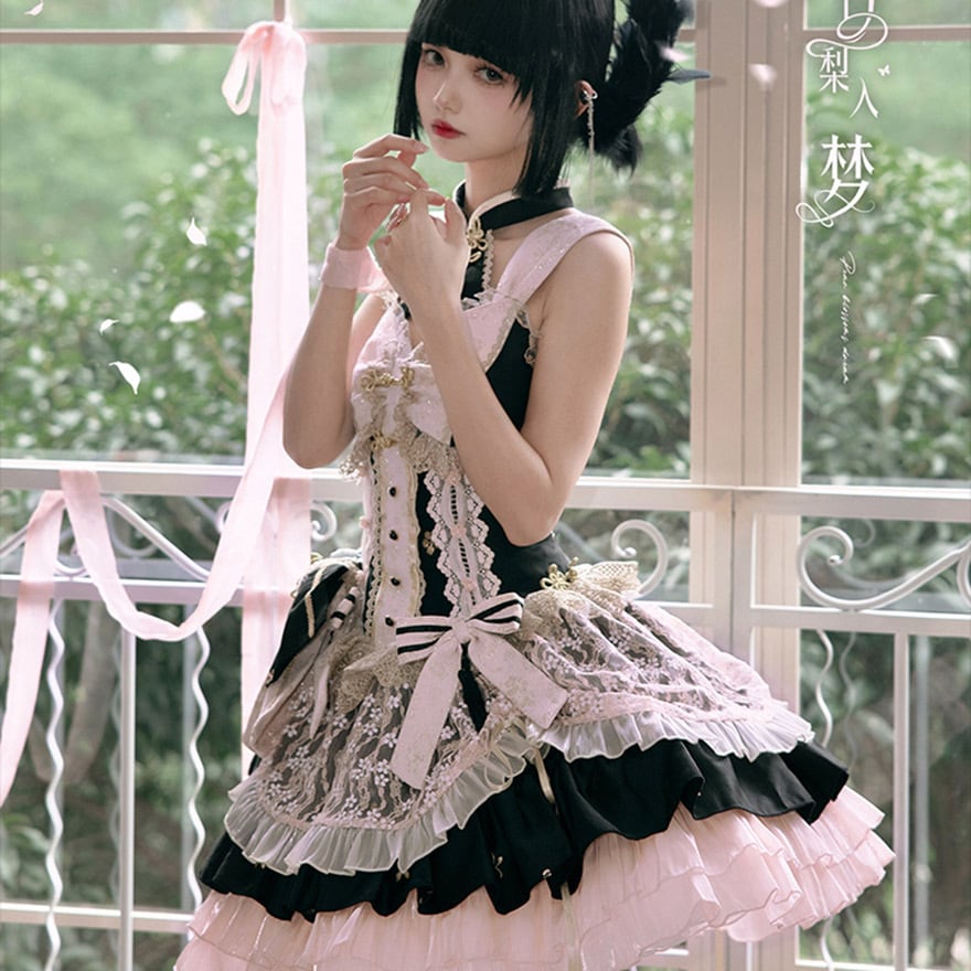 ゴスロリ通販 With U チャイナドレス 中華ロリィタ セットアップ