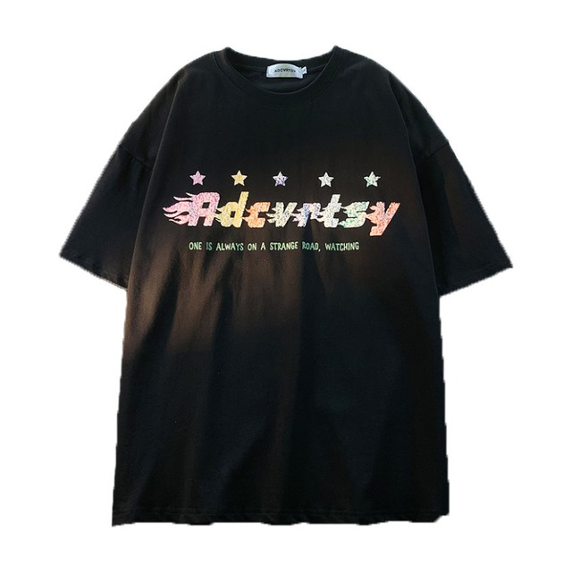 color star graphic short-sleeve tee　カラースターグラフィック半袖ティー　J2003