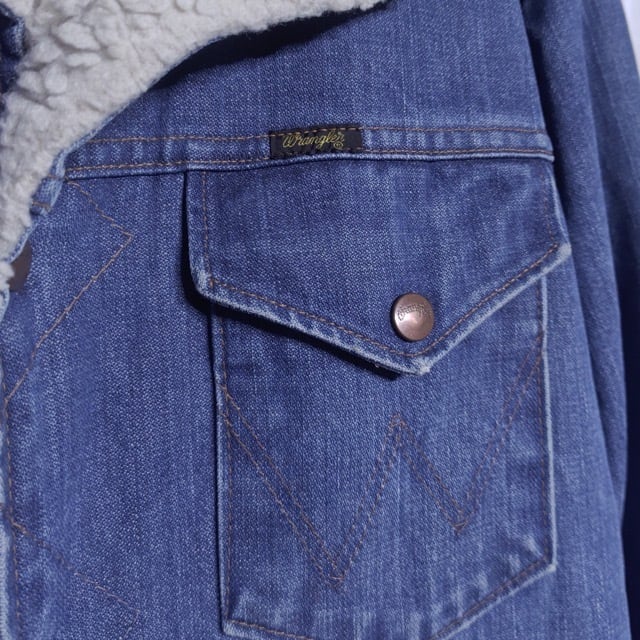 名作！1970s Wrangler Denim Wrange Coat / ラングラー デニム ボア
