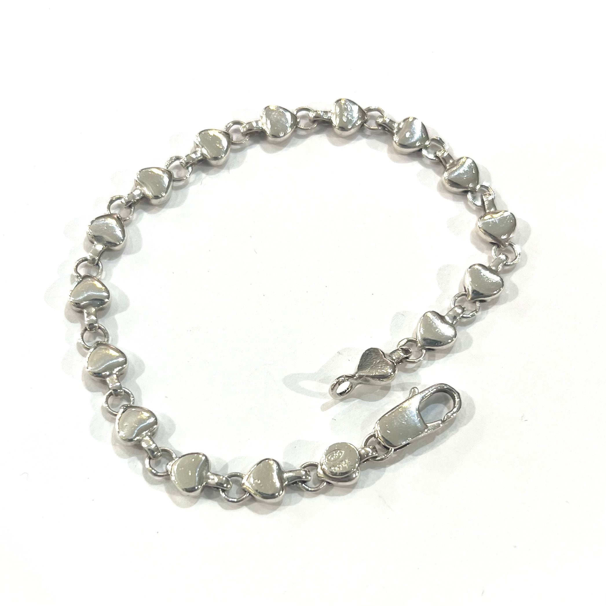 TIFFANY&CO. 】2423 ティファニーハートパフリンク ブレスレット SV925 TIFFANY&CO. 】2423 ティファニーハートパフリンク ブレスレット SV925