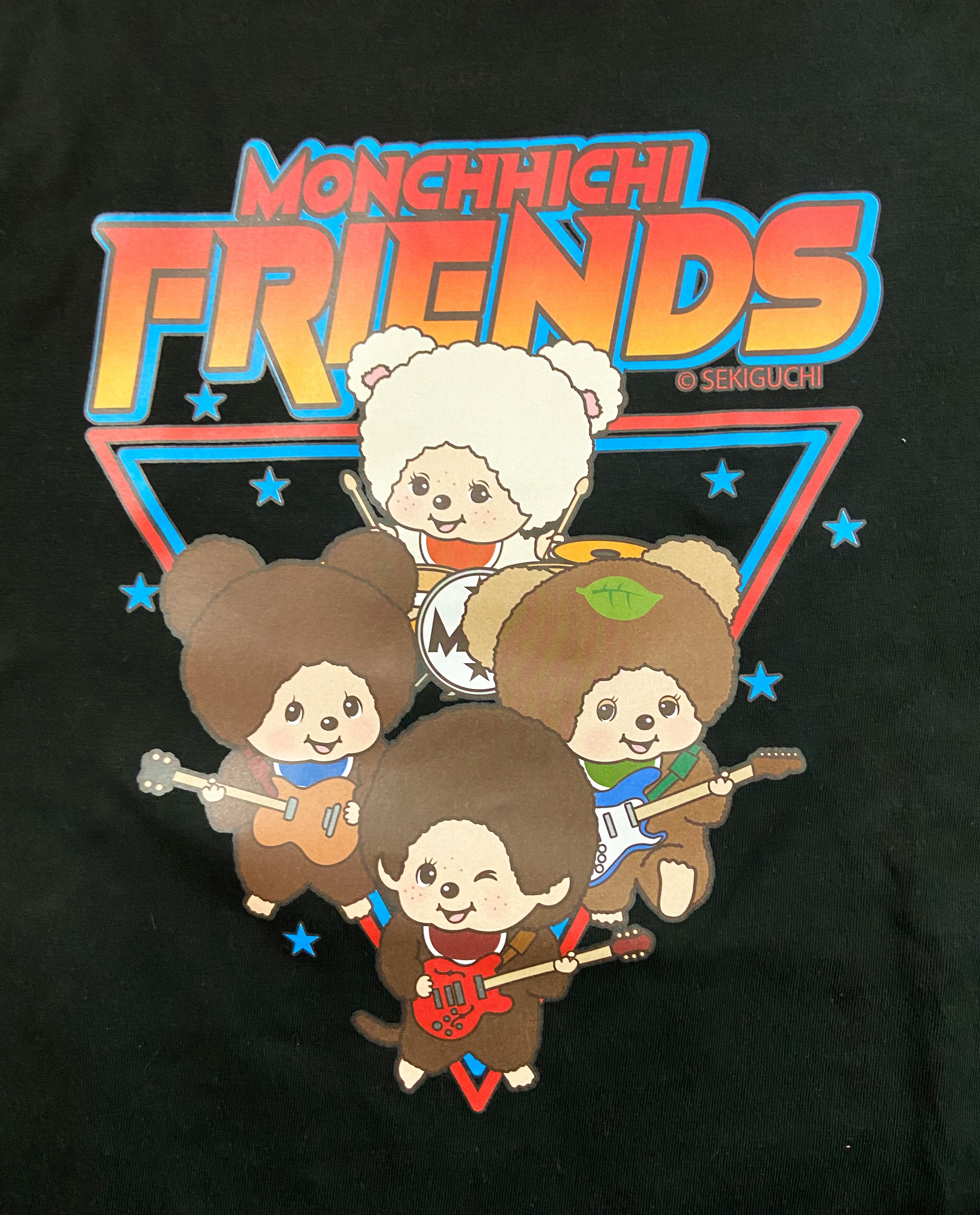 フレンズ バンド モンチッチ Tシャツ 集合 ブラック | burly
