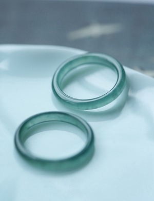 Ocean Water Ring/海水リング　翡翠A貨　グアテマラ産　アイス
