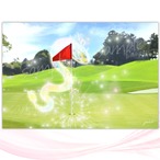 ゴルフ龍神カード ・虹龍とゴルフ「楽しむ」／龍とゴルフ大好きさんのためのカード（ch.029)