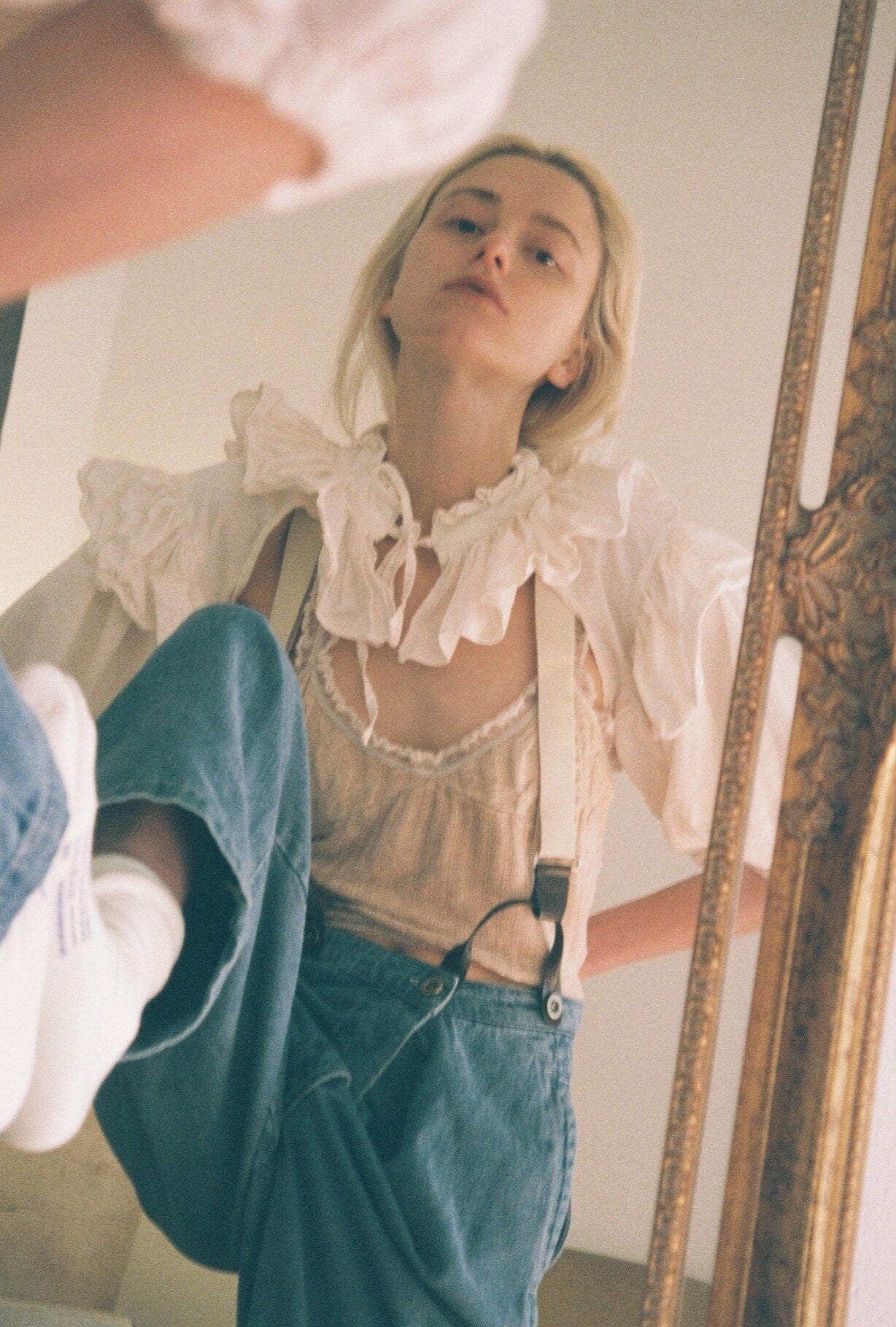 Holder blouse/white | papier.official