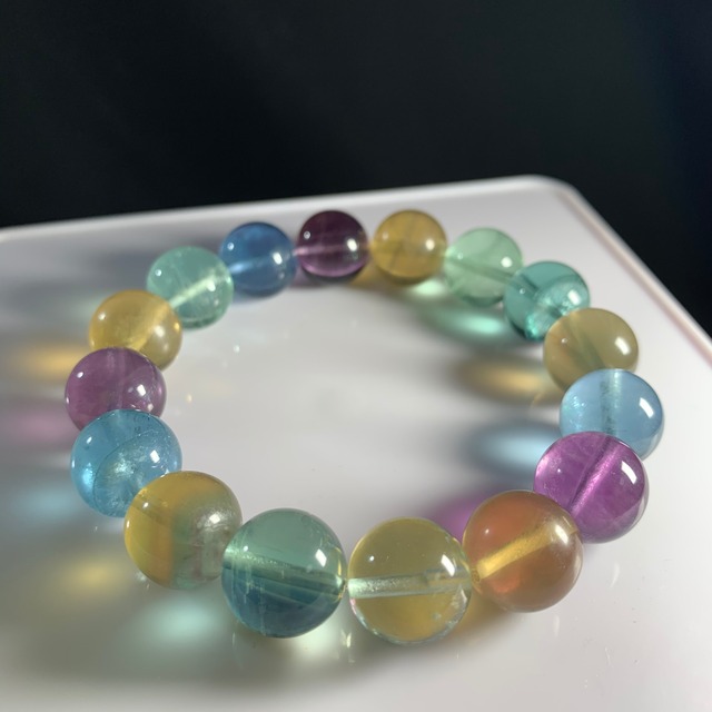 カラフル フローライト ブレスレット