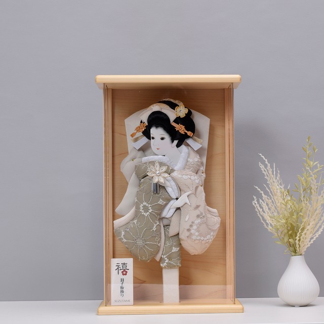 押絵羽子板飾り【絃葉】ITOHA｜10号｜おしゃれ｜モダン｜今どき｜コンパクト｜スタイリッシュ｜刺繍