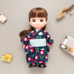 【夏限定】浴衣セット（朝顔帯水色）メルちゃんソランちゃん