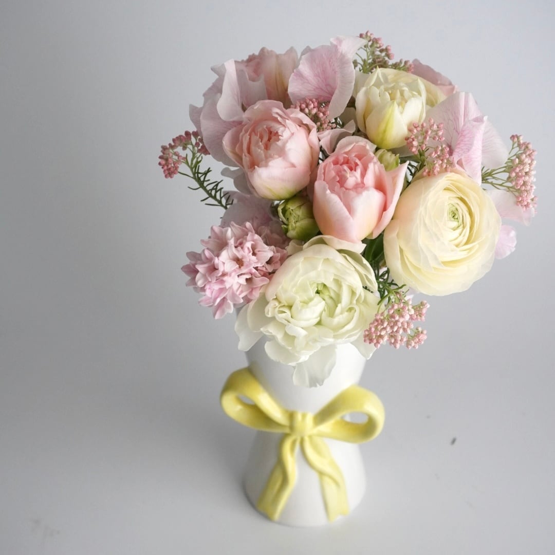 【3/6〜3/8限定】ヒヤシンスのピンクの花束