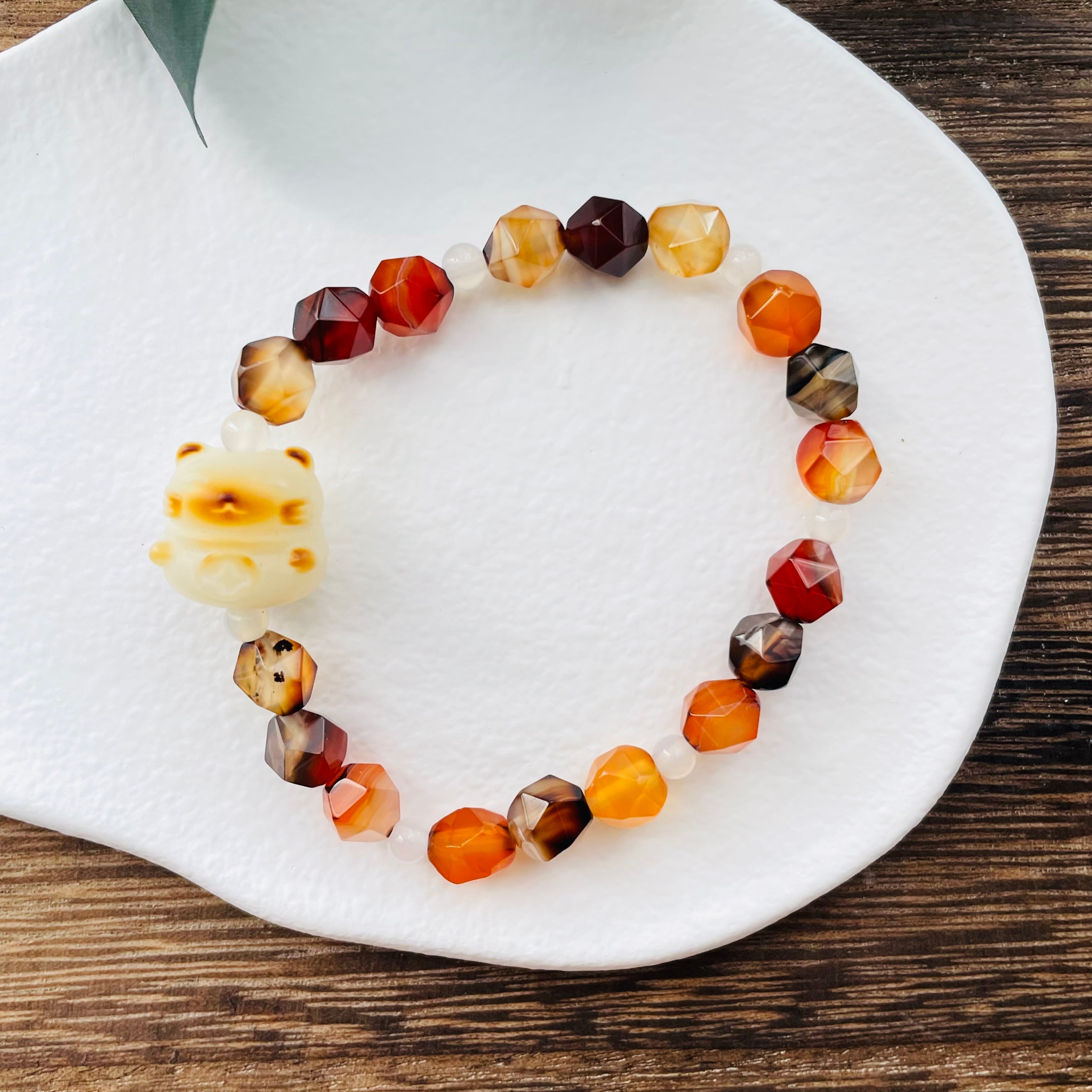 41226-③猫×パワーストーン｜ブレスレット｜人間関係改善｜ 猫雑貨 猫モチーフ 猫グッズ アクセサリー 天然石  プレゼント ギフト レディース