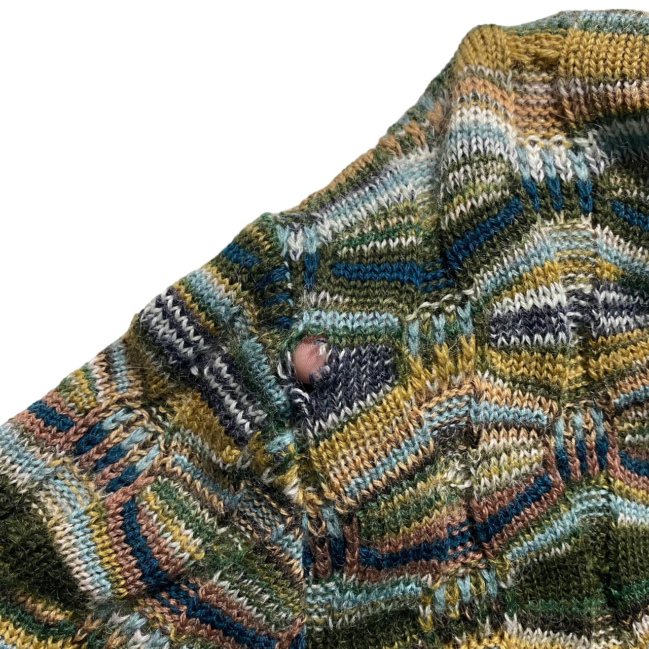 MISSONI wave pattern low gauge knit sweater