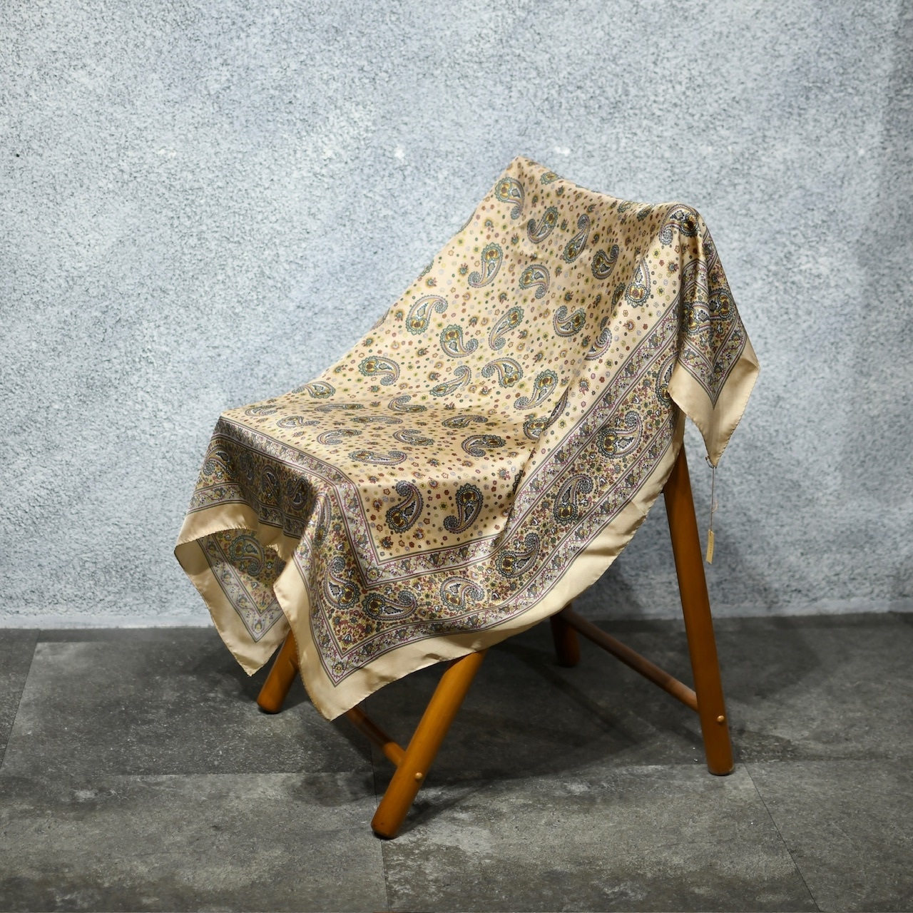 paisley pattern silk scarf