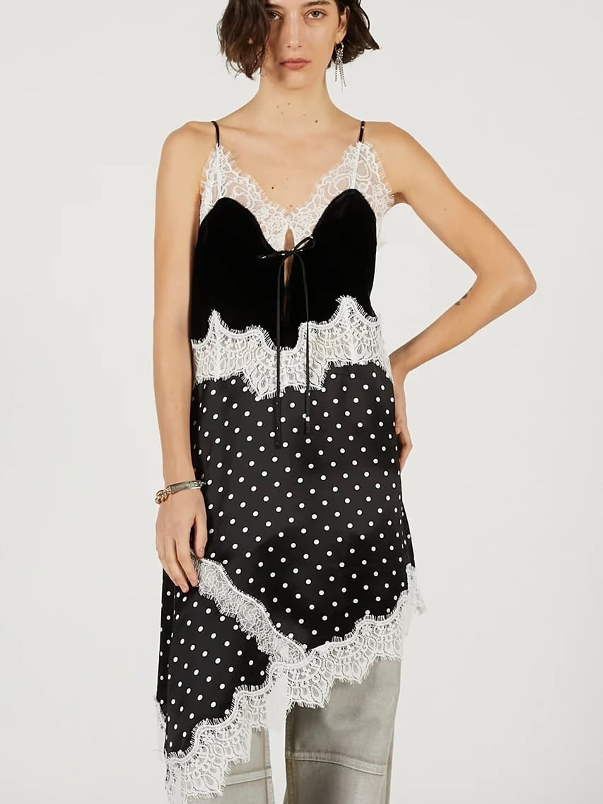 25AW】FETICO フェティコ / ROSE PATTERN LACE KNIT BODYSUIT / ボディ