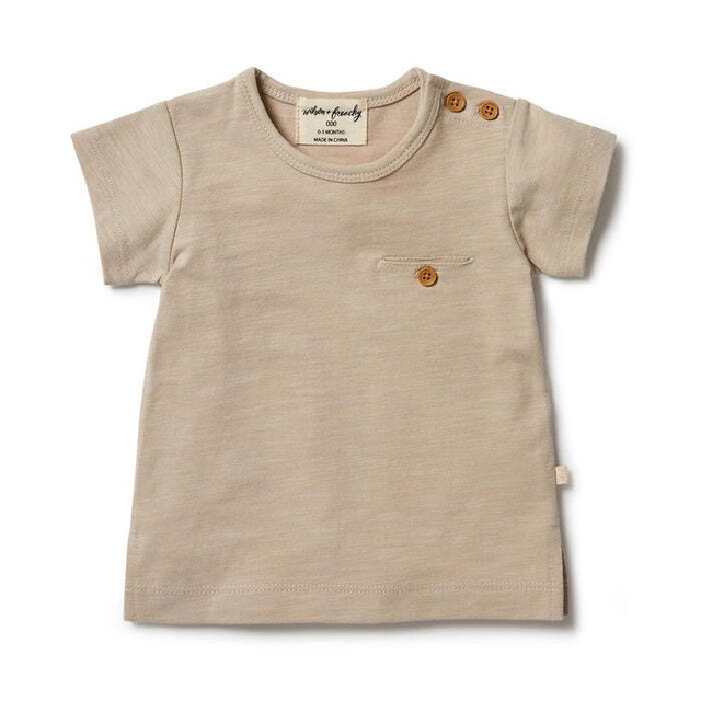 Wilson＆Frenchy ORGANIC POCKET TOP　トップス　オーガニックコットン　日本未入荷　男女兼用　輸入子供服　こどもふく　ヨーロッパ子供服　出産祝い　ベビーギフト