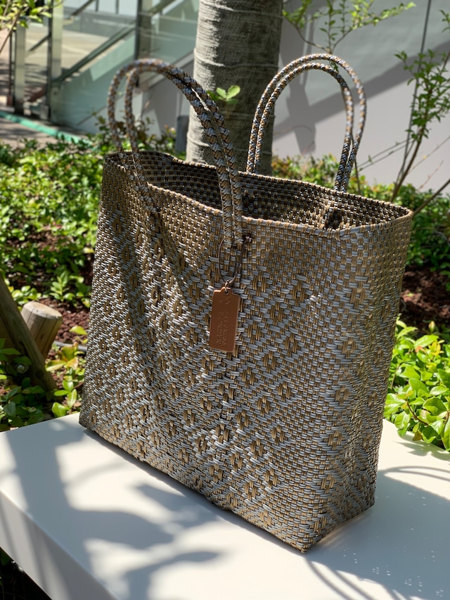 M Mercado Bag (Normal handle) Gold/Silver