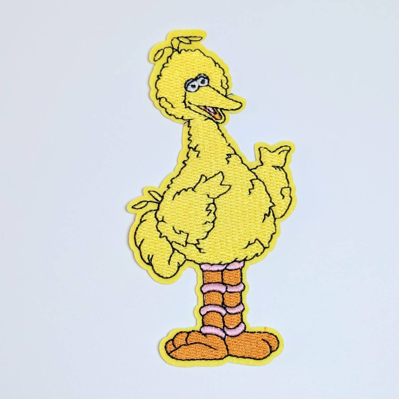 送料無料！ ★刺繍アイロンワッペン★【 Sesame Street ( セサミストリート ) 】 ビッグバード〚アメリカン雑貨 アメトイ〛