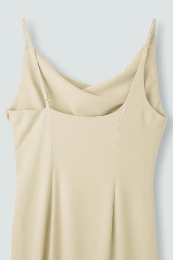 KINO THE KEI asymmetry drape cami dress アシンメトリー ドレープ