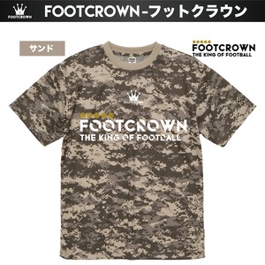 フットクラウン カモフラプラクティスシャツ ゴシックロゴタイプ チームオーダー対応