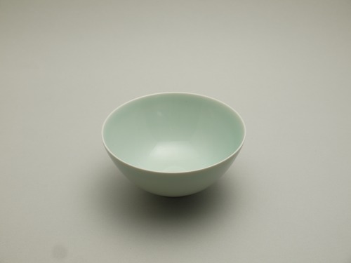 青白磁飯茶碗