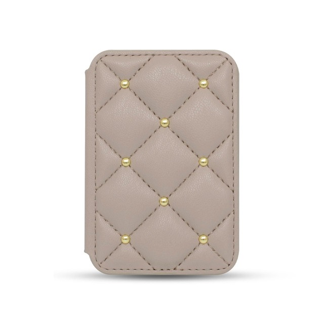 【 CECIL McBEE 正規品 】MagSafeカードケース 3枚収納 M-factory カードホルダー iPhone マグセーフ用マグネット iPhone17/16/15/14/13/12シリーズ対応 セシルマクビー ブランド マグセーフカードケース (モカ)
