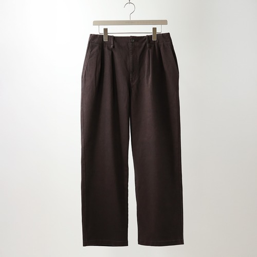 CURLY&Co./KNIT DENIM 2 TUCK EZ WIDE PANTS