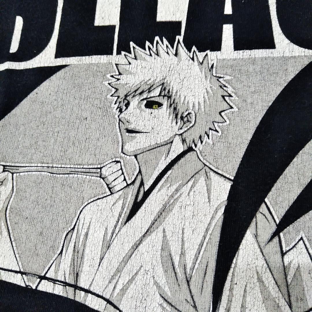 古着 00s ブリーチ Tシャツ XL 黒 アニメT bleach 海外公式 * | GOLD  