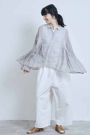 g_615  LINEN SKIPPER GATHER TUNIC