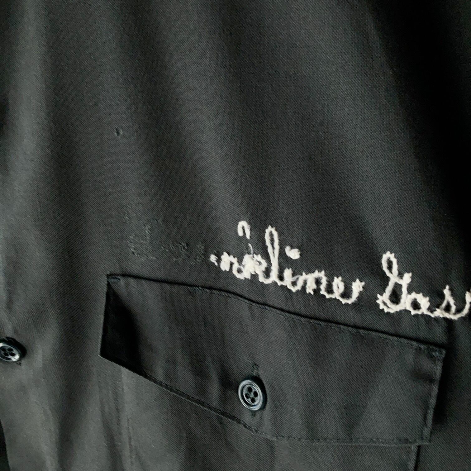 袖丈58cm1960’s チェーン刺繍 Lee 14.5 ワークシャツ オリジナル 当時物