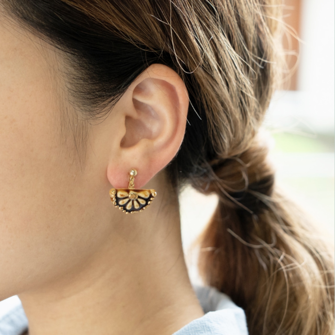 花かご　ピアス/イヤリング