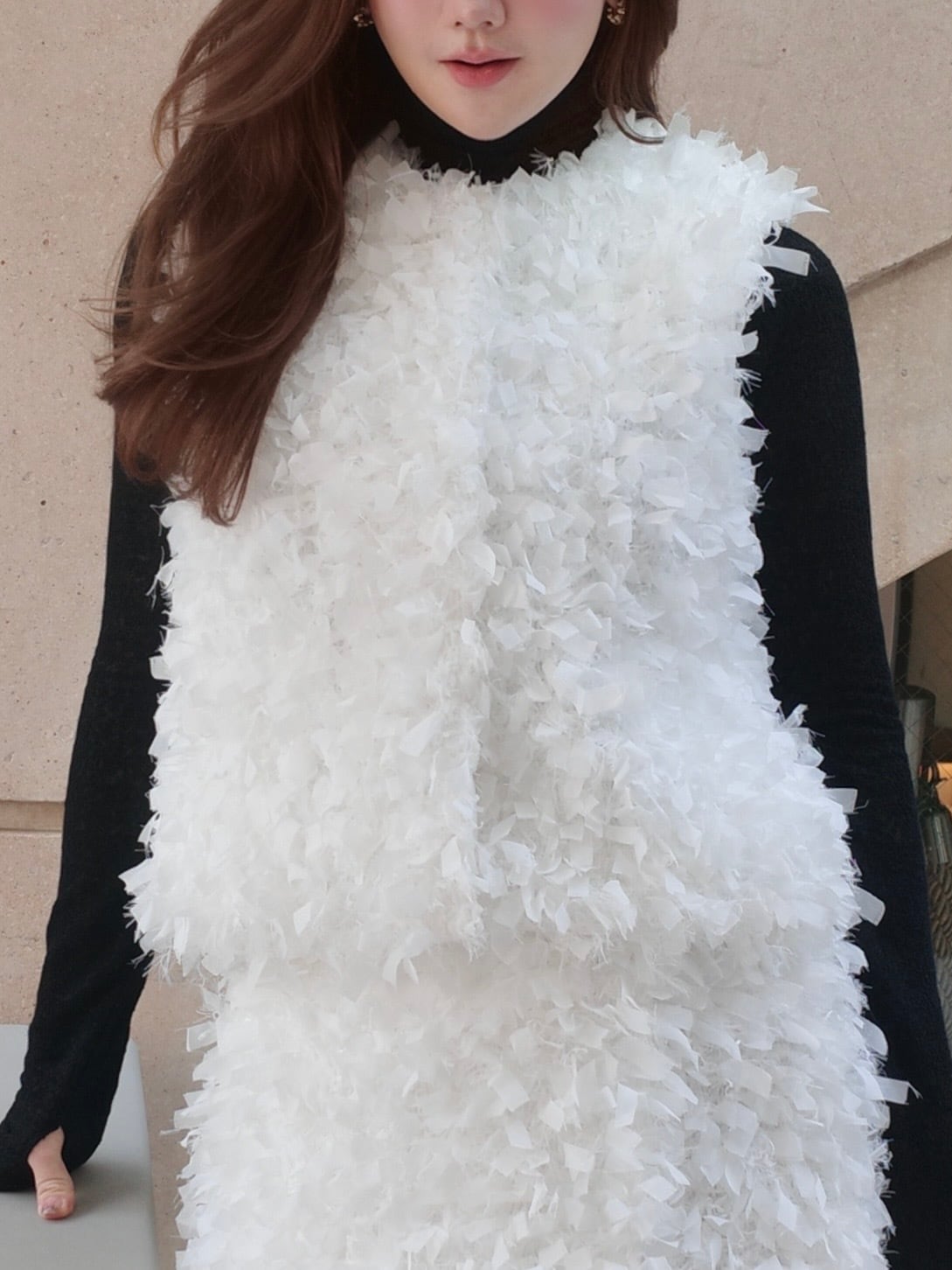 【予約】sugar gilet / white (11月上旬発送予定)