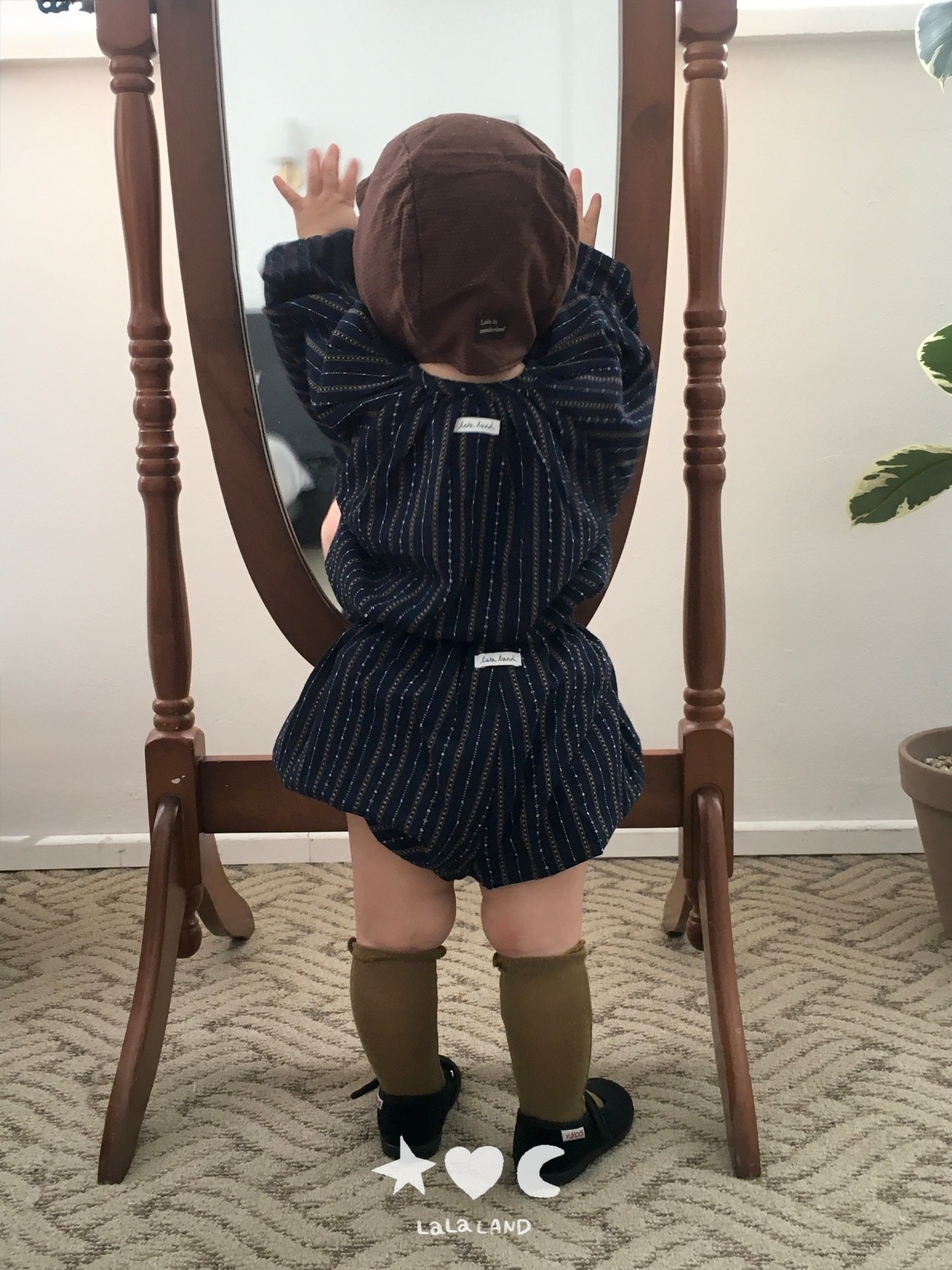 韓国子供服 / LALALAND / 26Autumn / ベベ コアンクッキー ボンネット / 秋服 / ベビー *free*