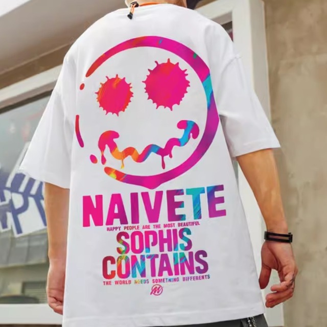 ゴーストピンクデザインTシャツ　3colors　00408