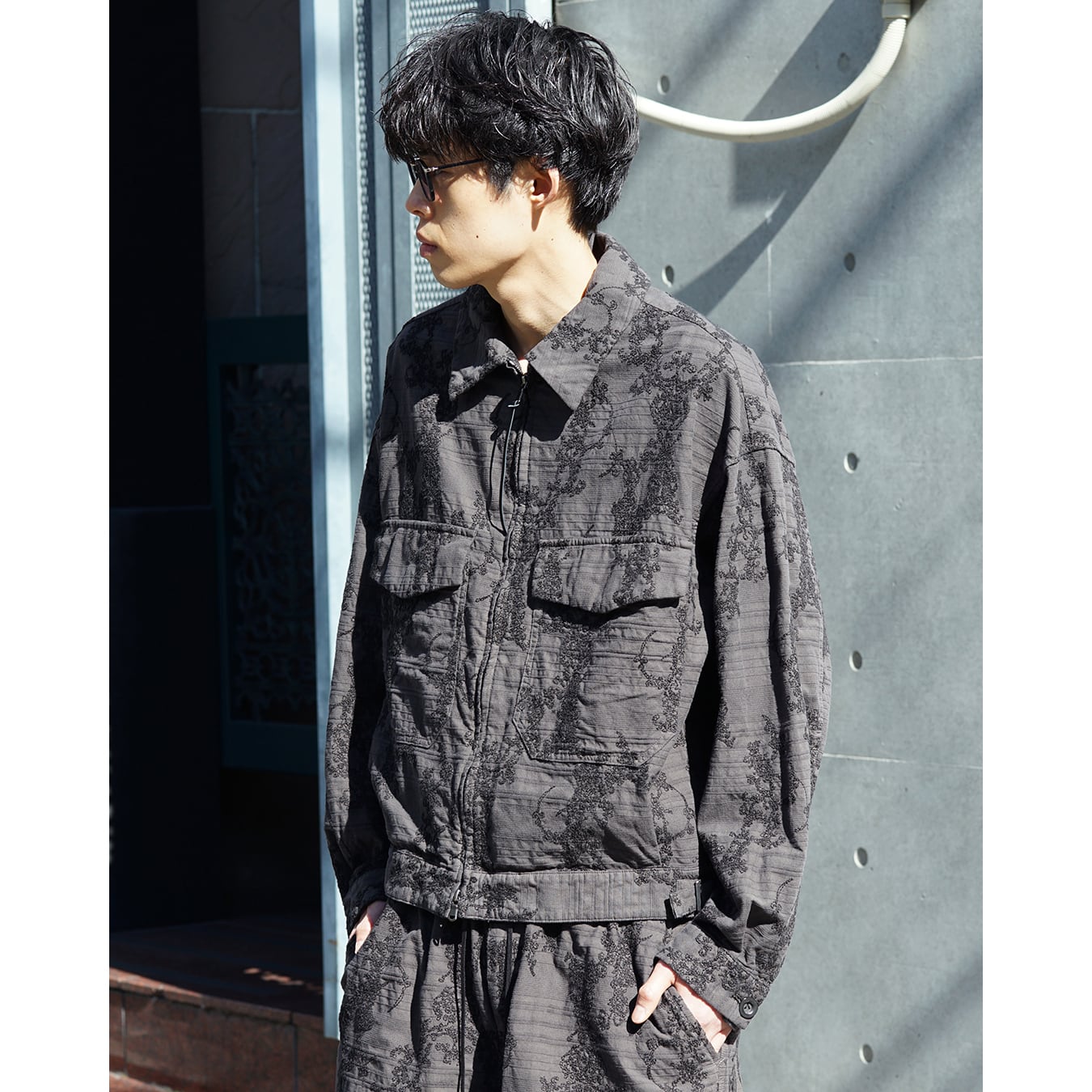 The Viridi-anne] (ザヴィリディアン) VI-3963-06 EMBROIDERED STRIPE