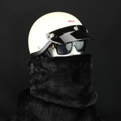 ROBIN NECK WARMER /ネップツイード&ブラックファー