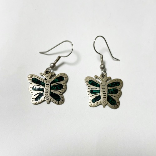 Vintage Mexican Alpaka Pirced Earrings