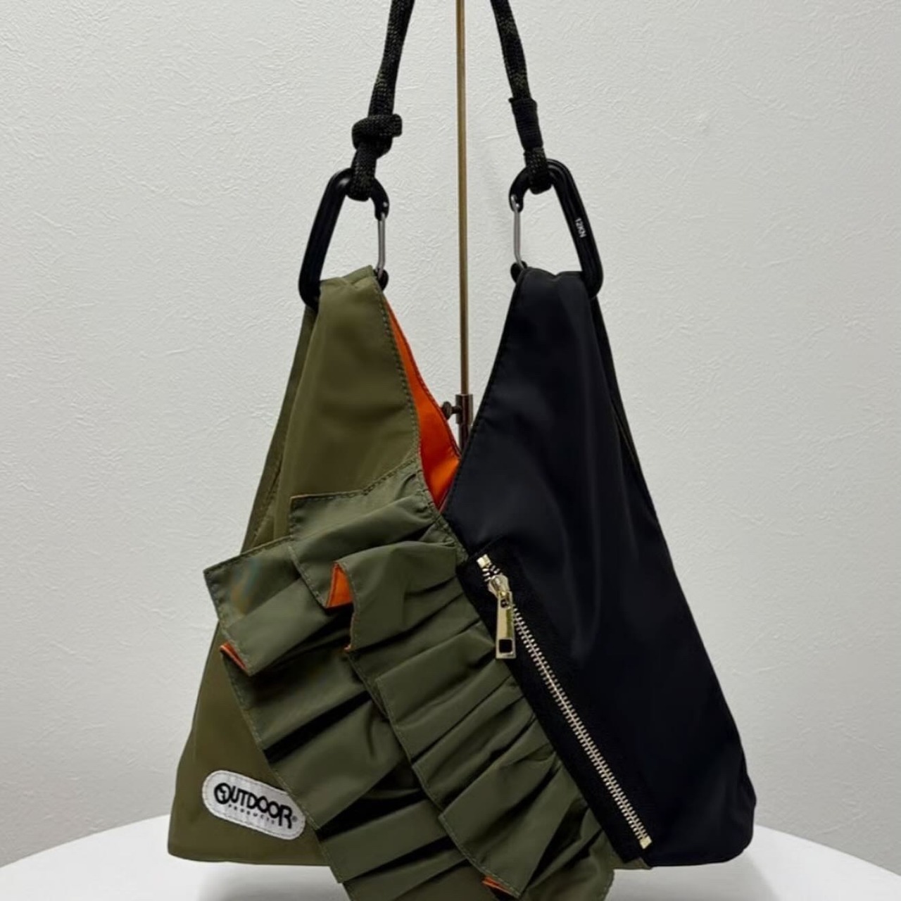 リズレイ RISLEY risley バイカラーフリルミニフリルバック