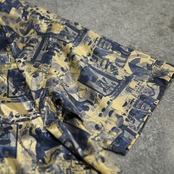 Egypt pattern thai silk shirt