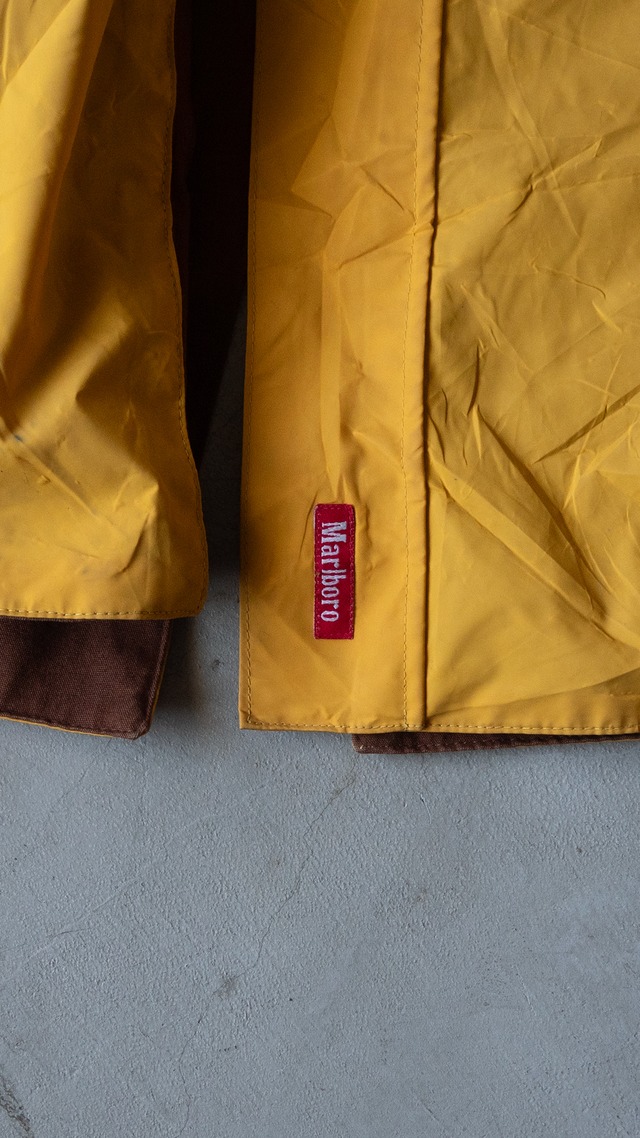 "Marlboro" '90s vintage Canvas PVC reversible coat