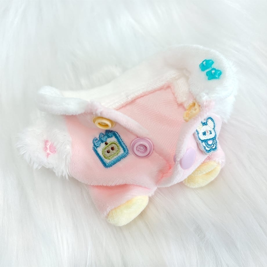 ぬいぐるみ用もこもこくま耳パジャマ10cm用TGMC-1087 | 推し活グッズの